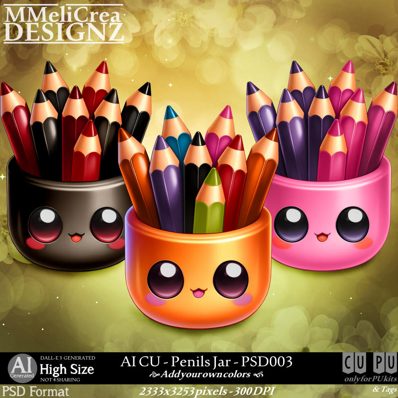 (image for) AI - PSD - CU Pencils Jar (CU4PU/PSD)